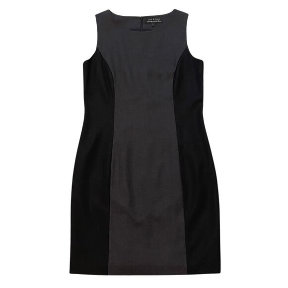 rag & bone Sheath Wool Suit Dress two Tone Color Block Professional Lined sz 10 - Picture 1 of 15
